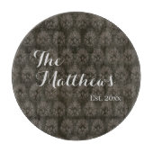 ダークモダンブラウンキッチンカスタム カッティングボード (正面)