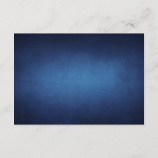 ダークモダンブルー夕べウェディングレセプション エンクロージャーカード (裏面)