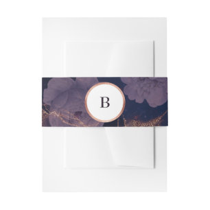 ダークモダンボホフローラアーチバラ金ゴールド結婚ズ 招待状ベリーバンド