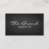 ダークモダンメタル |カード型文字名刺 名刺 (正面)