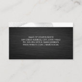 ダークモダンメタル |背モダン景 名刺 (裏面)