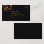 ダークモダン名刺 名刺 (正面/裏面)