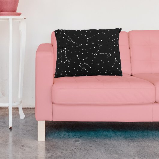 ダークモダン白黒スター宇宙 枕カバー