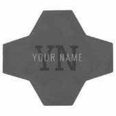 ダークモダン・グモノグラムのレイ名(または他の文字) サッカーボール (フラット)