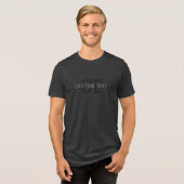 ダークモダン・グモノグラムのレイ名(または他の文字) トライブレンドTシャツ (正面全面)