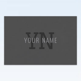 ダークモダン・グモノグラムのレイ名(または他の文字) フードラベル