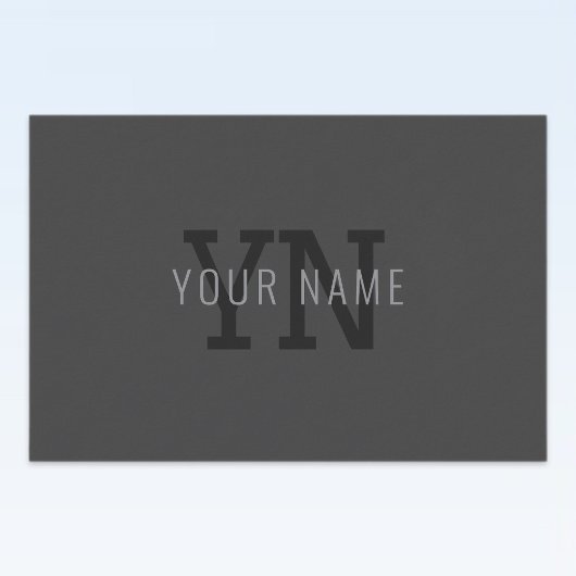 ダークモダン・グモノグラムのレイ名(または他の文字) フードラベル