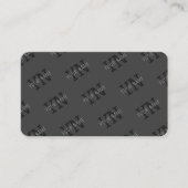 ダークモダン・グモノグラムのレイ名(または他の文字) 名刺 (正面)