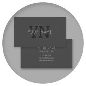 ダークモダン・グモノグラムのレイ名(または他の文字) 名刺