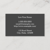 ダークモノグラムレタープロフェッショナル名刺 名刺 (裏面)