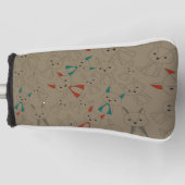 ダークモードキツネ漫画 ゴルフヘッドカバー (正面)