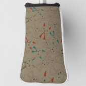 ダークモードキツネ漫画 ゴルフヘッドカバー (回転90)