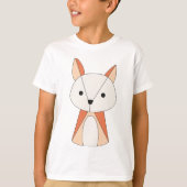 ダークモードキツネ漫画 Tシャツ (正面)