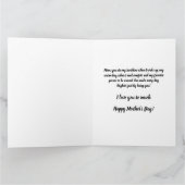 ダークモードゴールデンハート母の日 カード (内部)