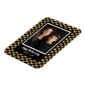 ダークモードフェイクゴールデンフォイルハート母の日 マグネット (左側)