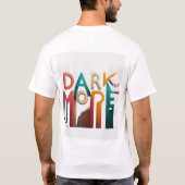 ダークモード有効化Tシャツ Tシャツ (裏面)