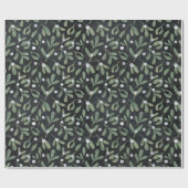 ダークヤドリギラッピング紙 ラッピングペーパー (フラット)