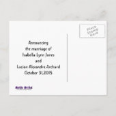 ダークユニオンヴァンパイアゴシック結婚ズ 案内ポストカード (裏面)