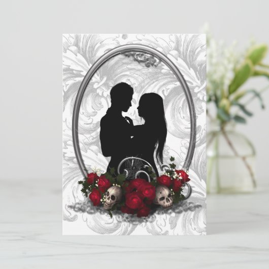 ダークユニオンヴァンパイアゴシック結婚式招待状 招待状 (スタンド正面)