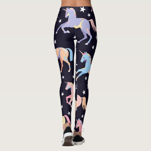 ダークユニコーンファンタジー:魔法のシームレス。 レギンス (裏面)