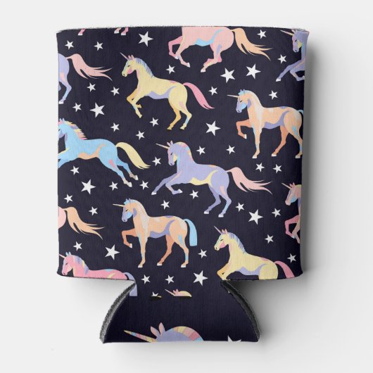 ダークユニコーンファンタジー:魔法のシームレス。 缶クーラー (正面)