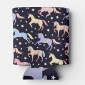 ダークユニコーンファンタジー:魔法のシームレス。 缶クーラー (裏面)