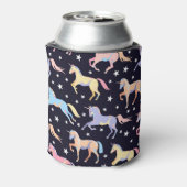 ダークユニコーンファンタジー:魔法のシームレス。 缶クーラー (缶裏面)