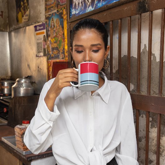 ダークユニッストライプク コーヒーマグカップ