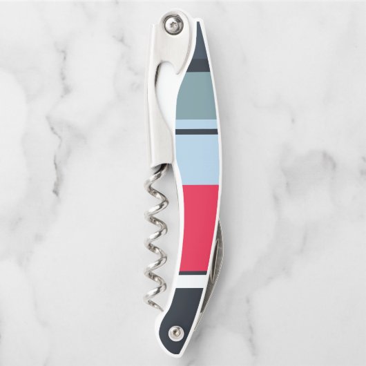 ダークユニフォームストライプの ソムリエナイフ (正面)