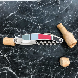 ダークユニフォームストライプの ソムリエナイフ