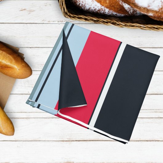 ダークユニフォームストライプの テーブルクロス