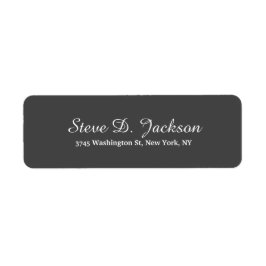 ダークユニークグレイクラシカルスクリプトクリエイティブ ラベル