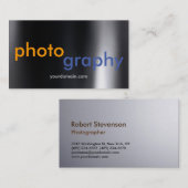 ダークユニークグレイ写真家 名刺 (正面/裏面)