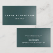 ダークユニーク石板グレイ名刺 名刺 (正面/裏面)
