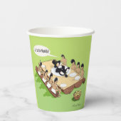 ダークユーモア先住民アメリカ感謝祭アニメ 紙コップ (裏面)