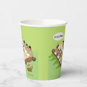 ダークユーモア先住民アメリカ感謝祭アニメ 紙コップ (左)