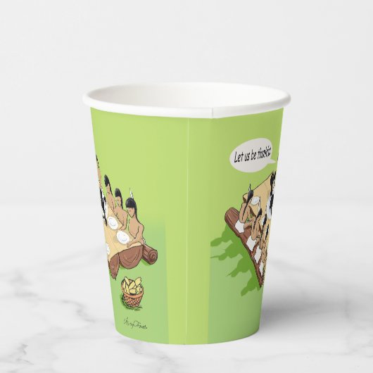 ダークユーモア先住民アメリカ感謝祭アニメ 紙コップ (右)