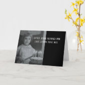 ダークユーモア最後おもしろいの誕生日 カード (黄色い花)