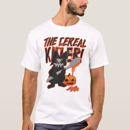 ダークユーモア ハロウィン セレアルキラー ホワイト Tシャツ