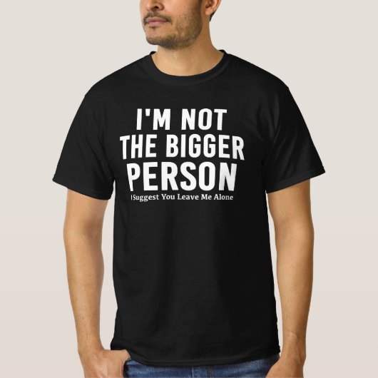 ダークユーモア 私は大人じゃない 笑 Tシャツ (正面)