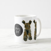 ダークヨークシャーテリアコーヒーマグパパ コーヒーマグカップ (正面右)