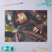 ダークライダースチームパンクビクトリアンレディーデコップページ 薄葉紙 (クラフト)