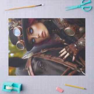 ダークライダースチームパンクビクトリアンレディーデコップページ 薄葉紙