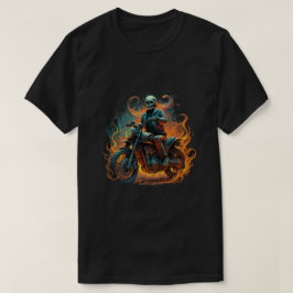 ダークライダー/スケルトンオートバイライダー Tシャツ