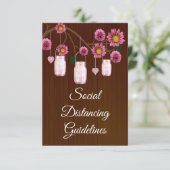 ダークラスティックピンクフラワーマソンジャー安全対策 エンクロージャーカード (スタンド正面)