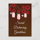 ダークラスティックレッドフラワーマソンベア安全対策 エンクロージャーカード (正面)