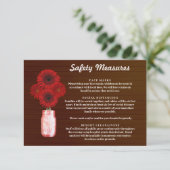 ダークラスティックレッド フローラル メイソンジャー 安全対策 エンクロージャーカード (スタンド正面)