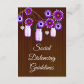 ダークラスティック パープル フローラル メイソンジャー 安全対策 エンクロージャーカード (正面)