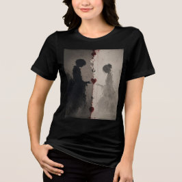 ダークラブシルエット アーティスティックカップルTシャツ トライブレンドＴシャツ