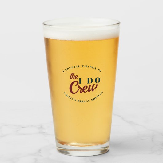 ダークリッチフローラテーマブライダルシャワー タンブラーグラス (ドリンク正面)